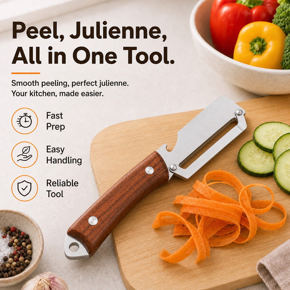 🔪🥕 BUY 1 – GET 1 FREE: Multifunctional Vegetable Peeler