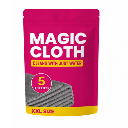 lloravena Magic Cleaning Cloth (5-Pack) – No Cleaner, No Streaks, For Glass, Steel & Screens
