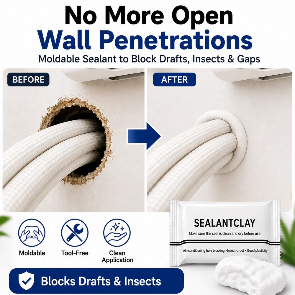 Waterproof Sealing Putty – Repairs, seals, and protects your home Closes open gaps, holes, and pipe gaps – against water, bad odors, drafts, and invading insects.