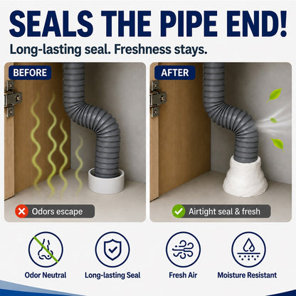 Waterproof Sealing Putty – Repairs, seals, and protects your home Closes open gaps, holes, and pipe gaps – against water, bad odors, drafts, and invading insects.