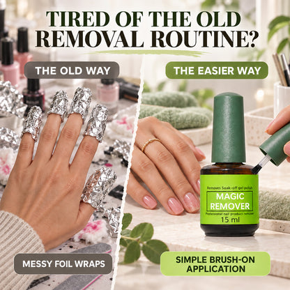 Upgraded Magic Gel Polish Remover – Easy Brush-On Removal at Home