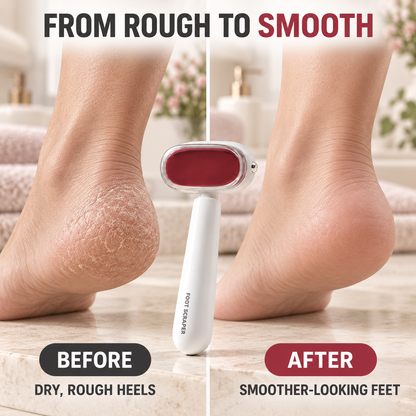 ✨ Dual-Sided Foot Callus Remover & Scraper 🦶 Stainless Steel Dead Skin & Corn Remover Tool | Safe Exfoliator for Cracked Heels & Hard Skin 🧳