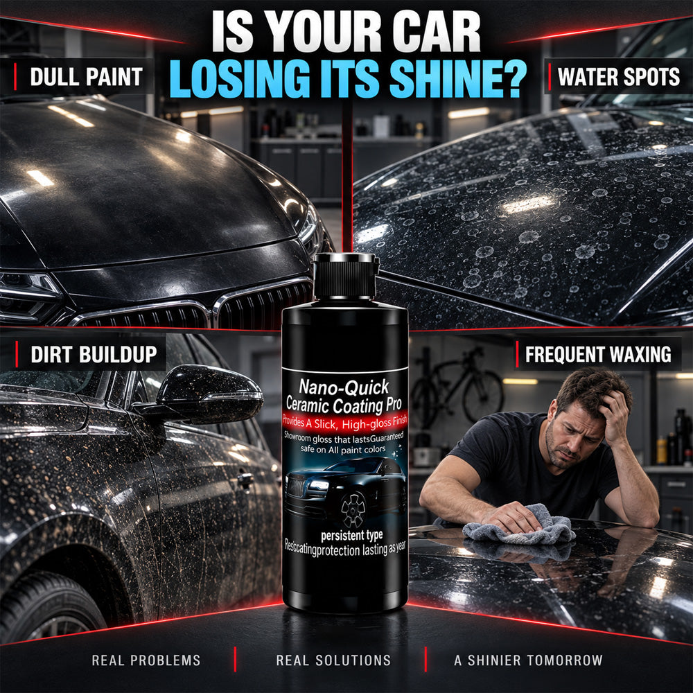 ✨50% OFF | Nano-Quick Ceramic Coating Pro for automobiles, featuring advanced ceramic technology for dust-proof glass effect and lasting luster.