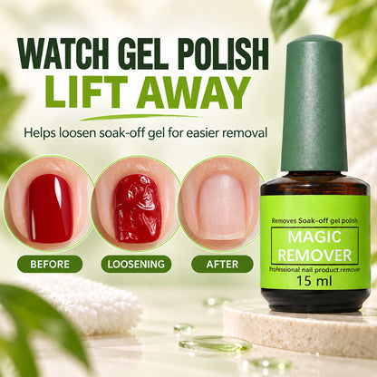 Upgraded Magic Gel Polish Remover – Easy Brush-On Removal at Home