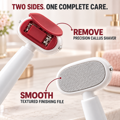 ✨ Dual-Sided Foot Callus Remover & Scraper 🦶 Stainless Steel Dead Skin & Corn Remover Tool | Safe Exfoliator for Cracked Heels & Hard Skin 🧳