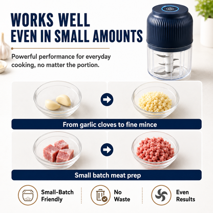 🍹🥑 50% OFF! 💥6-Blade Electric Food Chopper | For Vegetables, Onions, Herbs, Nuts & Meat | Cordless, One-Touch & Easy to Clean | Baby Food Maker, Juicer, Spice Grinder & Meat Grinder (Copy)