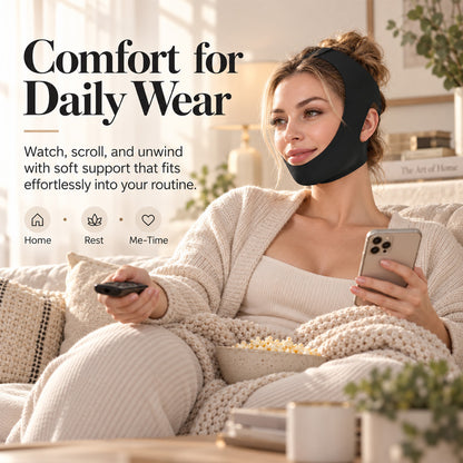 💆‍♀️ Collagen Face Sculpt Wrap (BUY 1 GET 1 FREE) ✨ – Adjustable Jawline Shaper & Double Chin Reducer