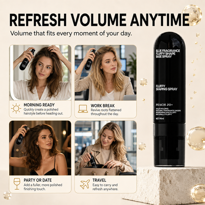 💇🏻‍♀️ Summer Hair Rescue ☀️ 3-Second Volume Boost! Instantly Create Fluffy & Elegant Hairstyles! 👩 Peach-Scented Volumizing & Setting Spray