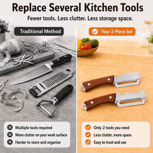 🔪 🍎 BUY 1 – GET 1 FREE: Multifunctional Vegetable Peeler🥔🥕