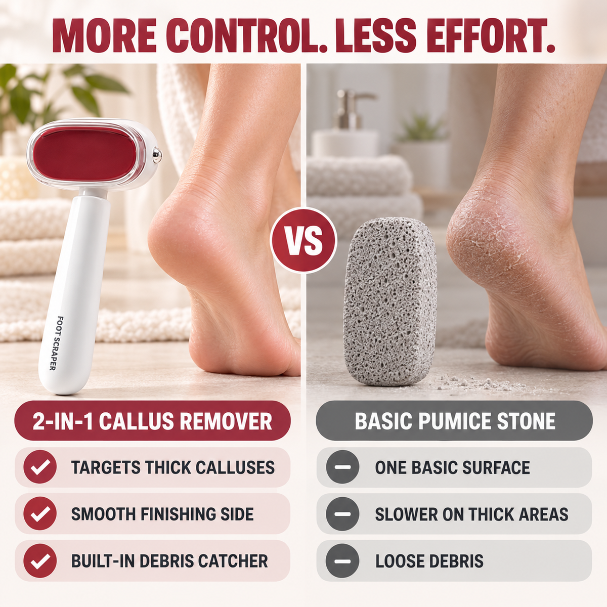 ✨ Dual-Sided Foot Callus Remover & Scraper 🦶 Stainless Steel Dead Skin & Corn Remover Tool | Safe Exfoliator for Cracked Heels & Hard Skin 🧳