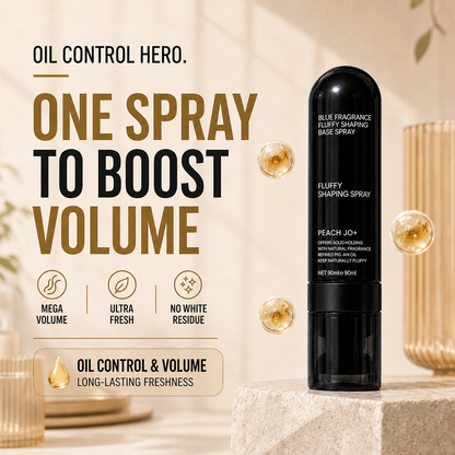 💇🏻‍♀️ Summer Hair Rescue ☀️ 3-Second Volume Boost! Instantly Create Fluffy & Elegant Hairstyles! 👩 Peach-Scented Volumizing & Setting Spray