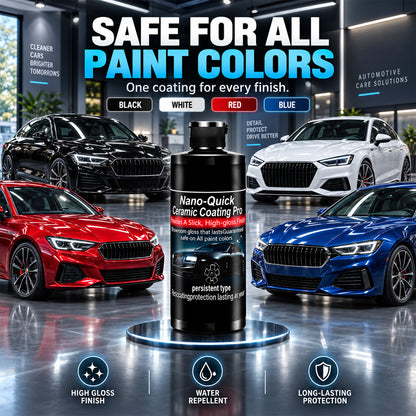 ✨50% OFF | Nano-Quick Ceramic Coating Pro for automobiles, featuring advanced ceramic technology for dust-proof glass effect and lasting luster.
