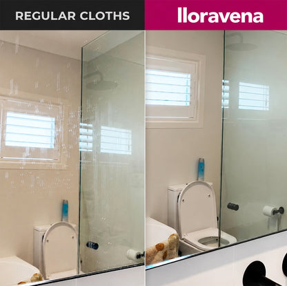 lloravena Magic Cleaning Cloth (5-Pack) – No Cleaner, No Streaks, For Glass, Steel & Screens