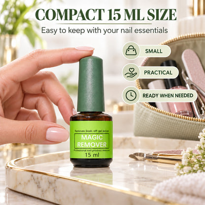 Upgraded Magic Gel Polish Remover – Easy Brush-On Removal at Home