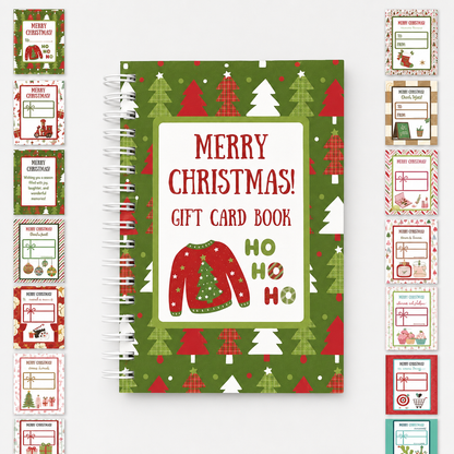 🎄50% OFF!!!-Ready for Christmas!✨Christmas Gift Card Booklet -💌DIY Spiral-Bound Christmas Gift Card Holder Book