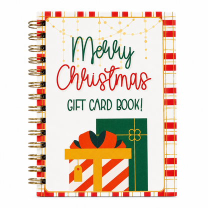 🎄50% OFF!!!-Ready for Christmas!✨Christmas Gift Card Booklet -💌DIY Spiral-Bound Christmas Gift Card Holder Book