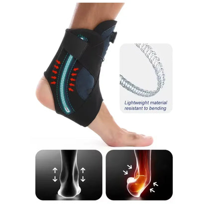 Iloravena® Adjustment Anti-Break Foot Joint Protectors Sprain Recovery Sport Ankle Protectors Pressurized Support Fixed Rehabilitation