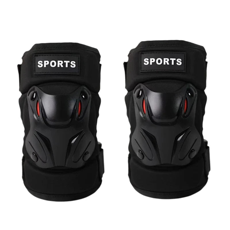 Iloravena® Motorcycle Men Protection Kneepad Guard Protective Anti-fall Off Road Breathable Protector Gear Windproof Racing Knee Pad Set