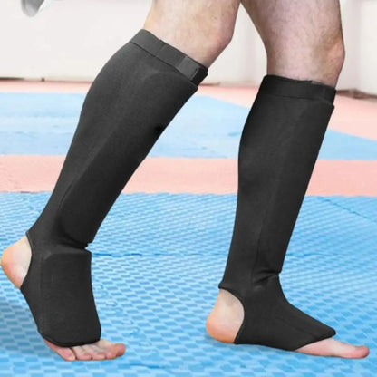 Iloravena® Foot Protection Boxing Shin Guards Non-slip Wear Resistant Instep Ankle Protector Durable Leg Support Kickboxing Pad Training