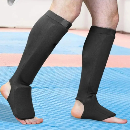 Iloravena® Foot Protection Boxing Shin Guards Non-slip Wear Resistant Instep Ankle Protector Durable Leg Support Kickboxing Pad Training
