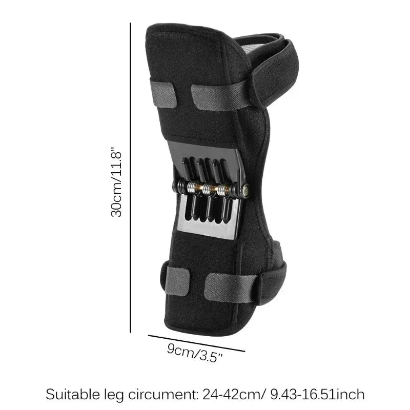 Iloravena® 1pc Knee Protection Booster Power Support Knee Pads Powerful Rebound Spring Force Sports Reduces Soreness Cold Leg Protection