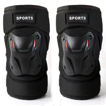 Iloravena® Motorcycle Men Protection Kneepad Guard Protective Anti-fall Off Road Breathable Protector Gear Windproof Racing Knee Pad Set