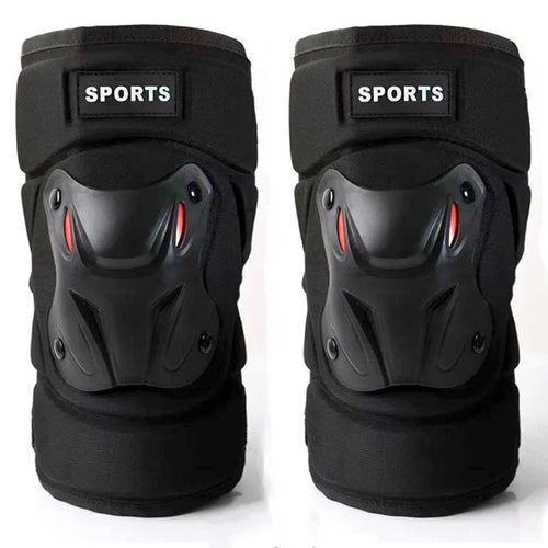 Iloravena® Motorcycle Men Protection Kneepad Guard Protective Anti-fall Off Road Breathable Protector Gear Windproof Racing Knee Pad Set