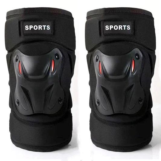 Iloravena® Motorcycle Men Protection Kneepad Guard Protective Anti-fall Off Road Breathable Protector Gear Windproof Racing Knee Pad Set