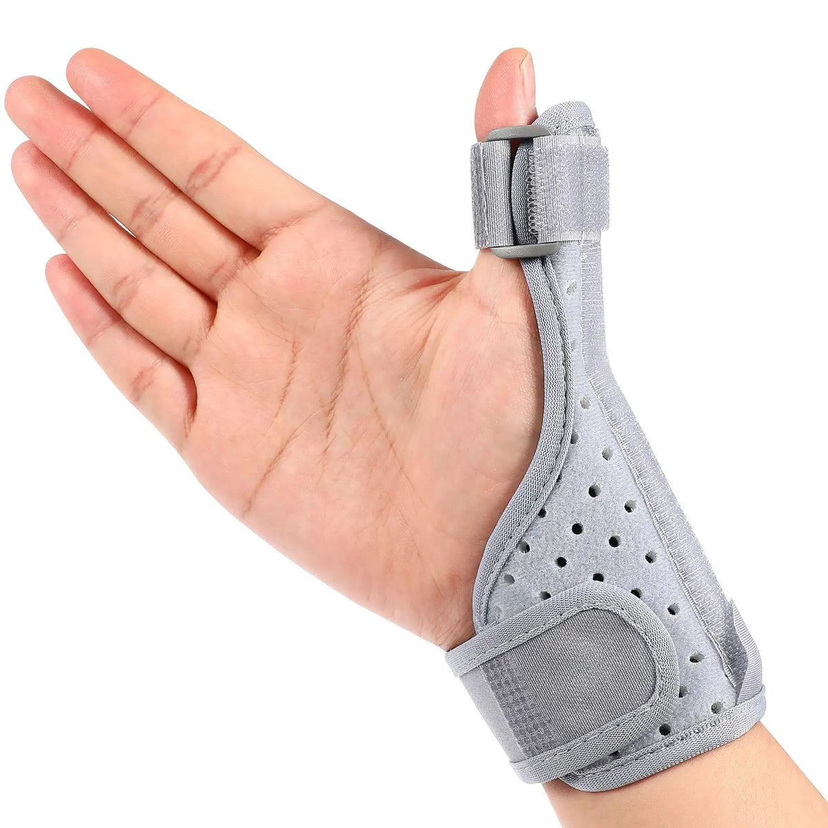 Iloravena® Thumb Splint Finger Fixed Wrist Guard Strong Support Aluminum Plate Comfortable Fit Breathable Fabric Stops Grey Joint