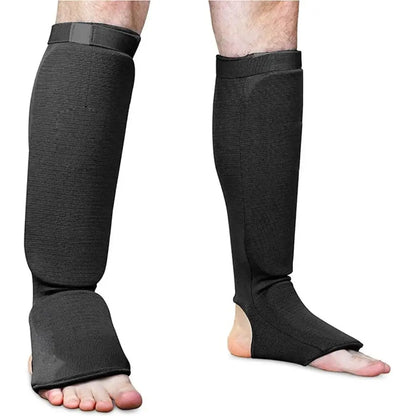 Iloravena® Foot Protection Boxing Shin Guards Non-slip Wear Resistant Instep Ankle Protector Durable Leg Support Kickboxing Pad Training