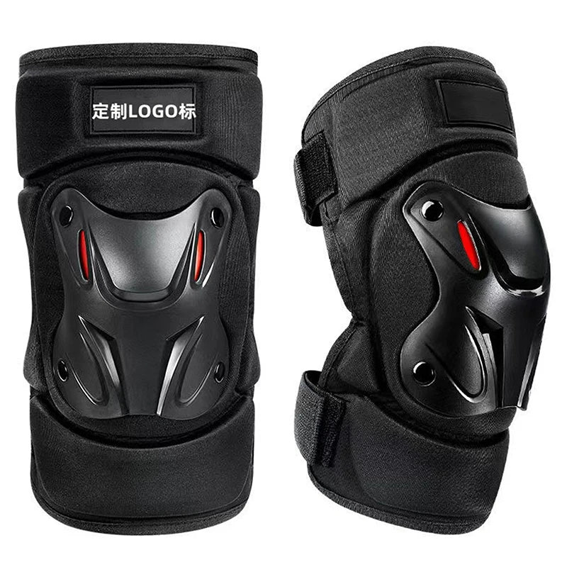 Iloravena® Motorcycle Men Protection Kneepad Guard Protective Anti-fall Off Road Breathable Protector Gear Windproof Racing Knee Pad Set