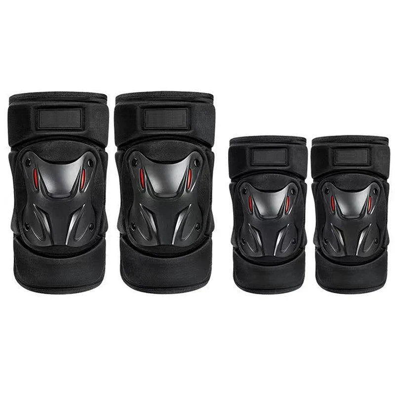 Iloravena® Motorcycle Men Protection Kneepad Guard Protective Anti-fall Off Road Breathable Protector Gear Windproof Racing Knee Pad Set