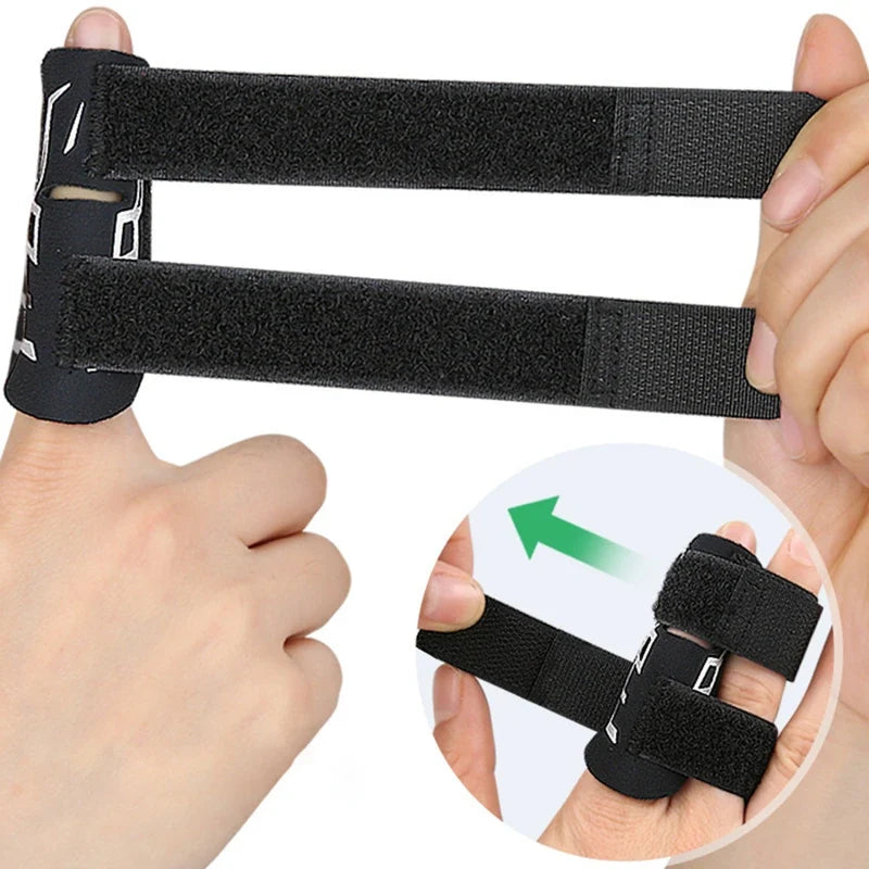 Iloravena® Finger Splint Adjustable Finger Support Brace Sleeve Protector Basketball Volleyball Finger Joint Protector Sports Finger Guard