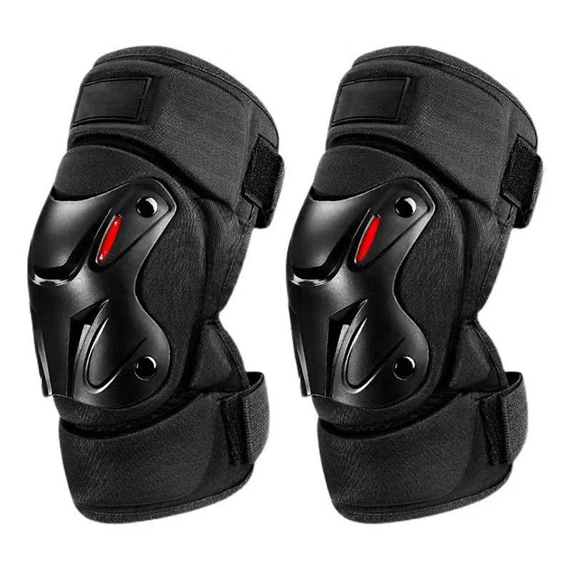 Iloravena® Motorcycle Men Protection Kneepad Guard Protective Anti-fall Off Road Breathable Protector Gear Windproof Racing Knee Pad Set