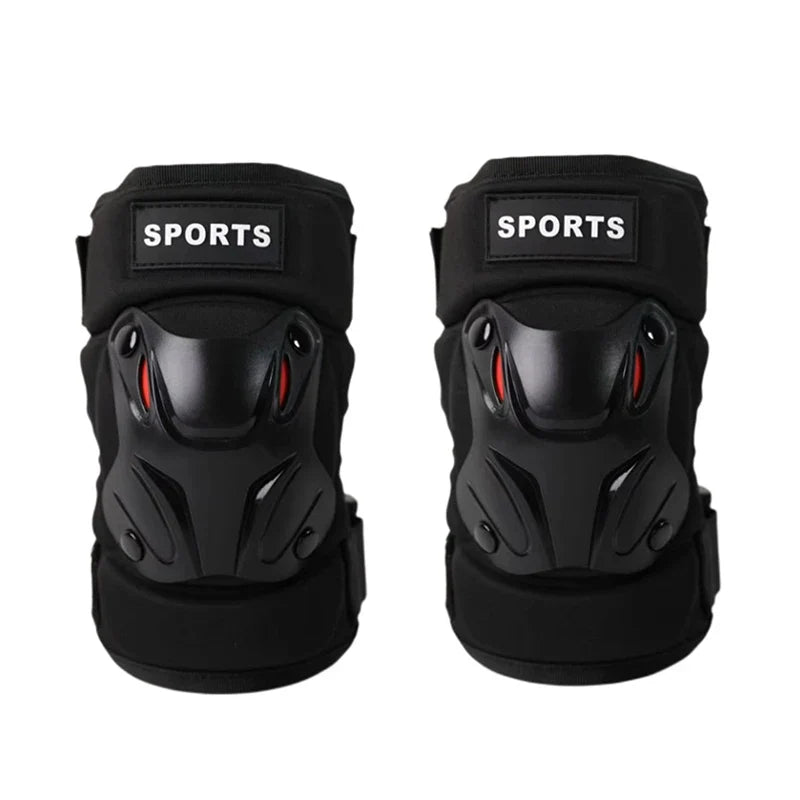 Iloravena® Motorcycle Men Protection Kneepad Guard Protective Anti-fall Off Road Breathable Protector Gear Windproof Racing Knee Pad Set