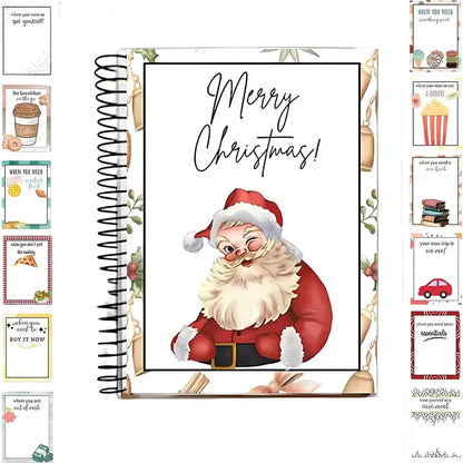 🎄50% OFF!!!-Ready for Christmas!✨Christmas Gift Card Booklet -💌DIY Spiral-Bound Christmas Gift Card Holder Book