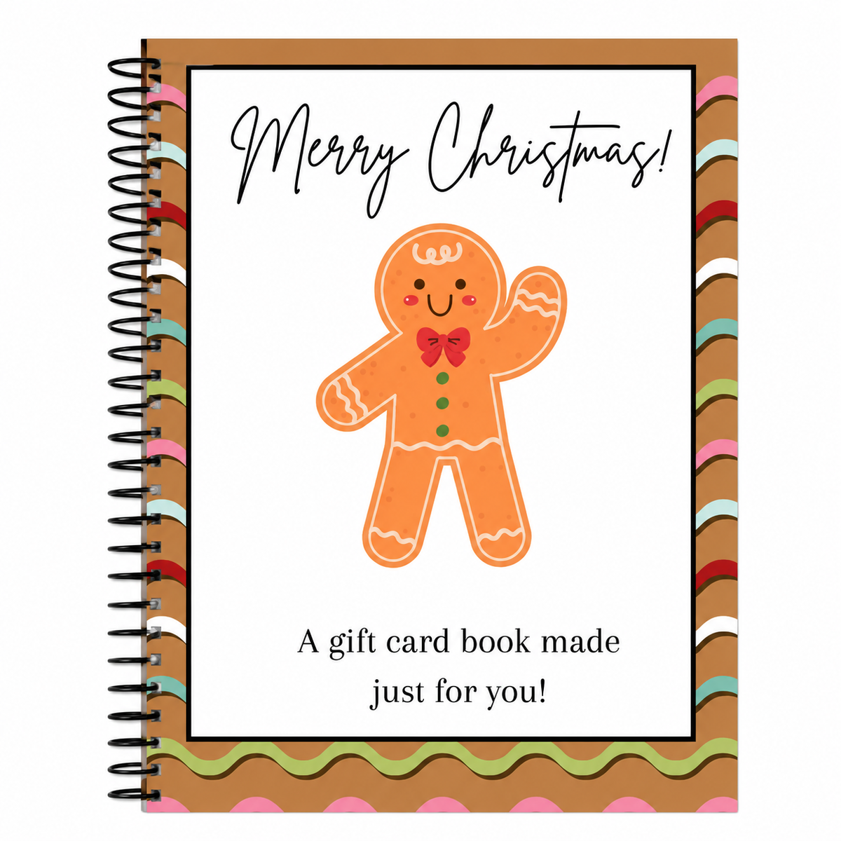 🎄50% OFF!!!-Ready for Christmas!✨Christmas Gift Card Booklet -💌DIY Spiral-Bound Christmas Gift Card Holder Book