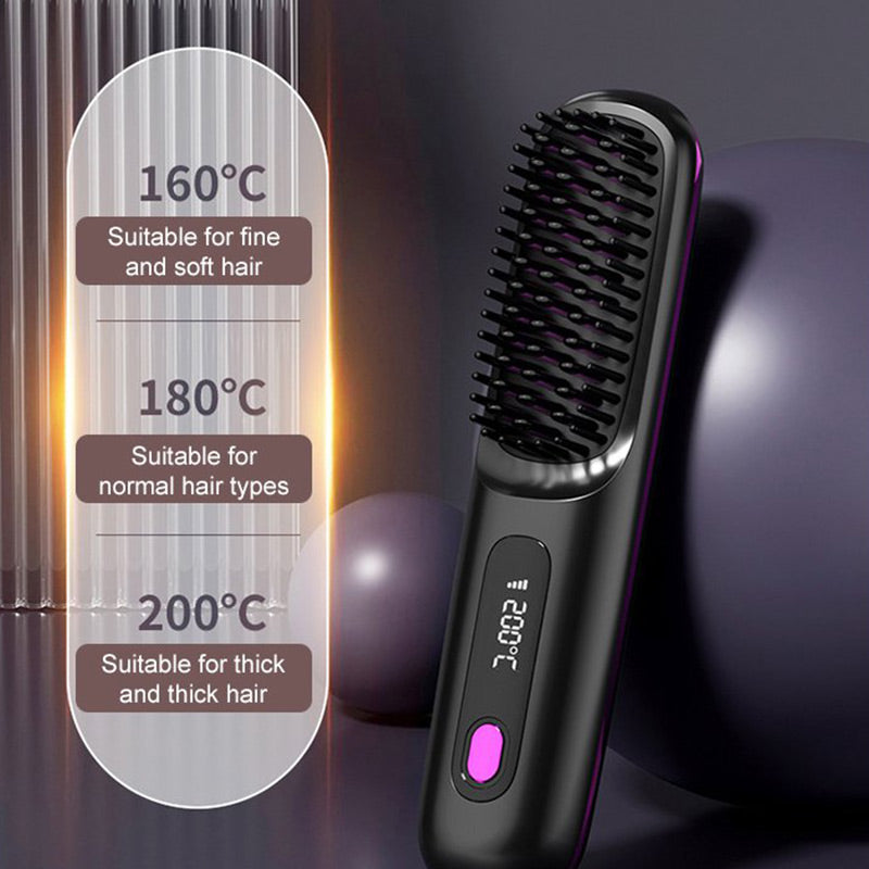 60%off💥Black Friday Sale: 50% OFF💥Cordless Ceramic Heated Hair Straightening Comb (Copy)-Remifa®