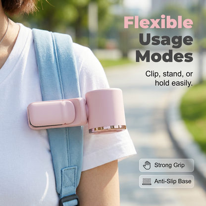 UPSELL🏖️ 3000mAh USB Clip Fan – 360° Rotatable, Ultra-Portable🌬️| For Travel ✈️ Office 💼Kids 👶 | Clips Anywhere! (Copy)