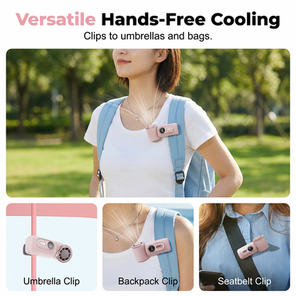 UPSELL🏖️ 3000mAh USB Clip Fan – 360° Rotatable, Ultra-Portable🌬️| For Travel ✈️ Office 💼Kids 👶 | Clips Anywhere! (Copy)