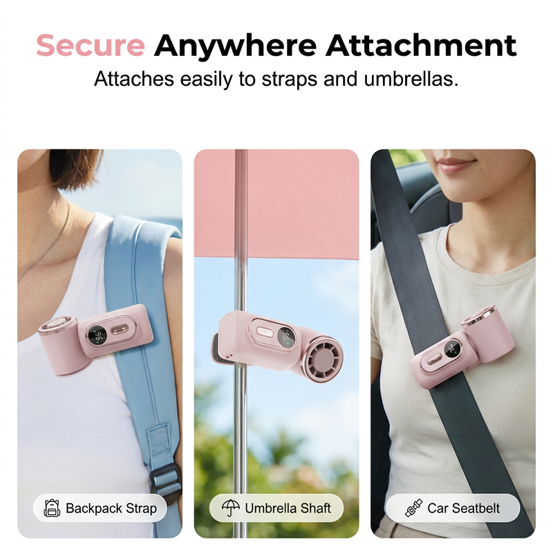 UPSELL🏖️ 3000mAh USB Clip Fan – 360° Rotatable, Ultra-Portable🌬️| For Travel ✈️ Office 💼Kids 👶 | Clips Anywhere! (Copy)
