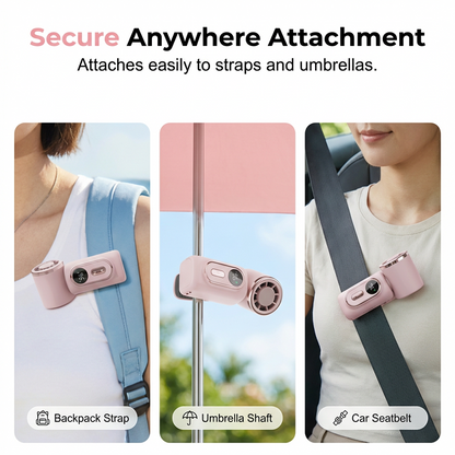 UPSELL🏖️ 3000mAh USB Clip Fan – 360° Rotatable, Ultra-Portable🌬️| For Travel ✈️ Office 💼Kids 👶 | Clips Anywhere! (Copy)